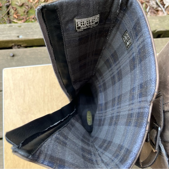 Keen Women’s Keen of Scots Brown Nubuck Leather Wedge Boots Sz 7.5 - Picture 14 of 16